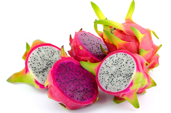 Fresh,Dragon,Fruit,On,White,Background.